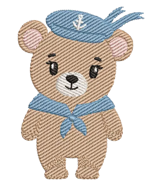 Matriz de Bordado Urso Marinheiro